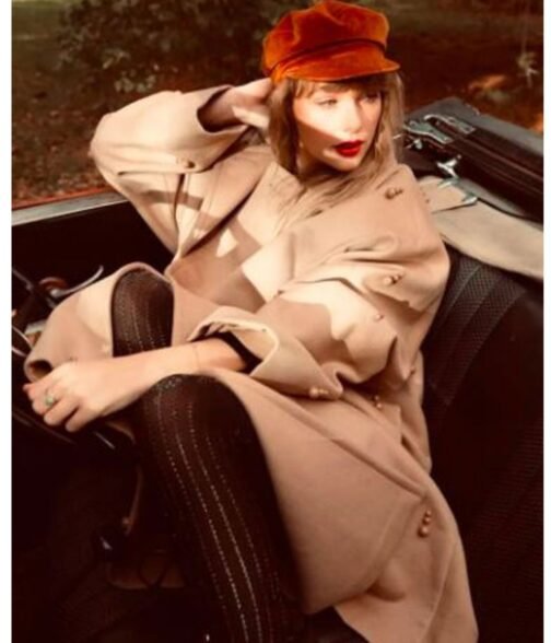 All Too Well The Short Film Taylor Swift Brown Wool Coat - Image 7