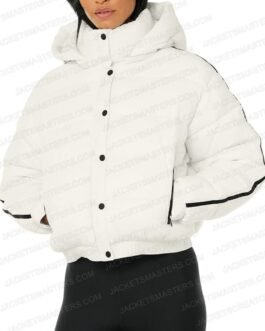Lucy Hale Alo’s Winter House Hooded Jacket