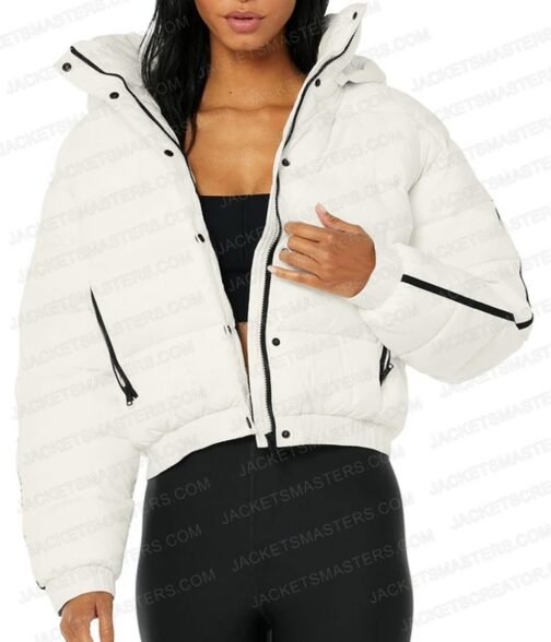 Lucy Hale Alo’s Winter House Hooded Jacket - Image 4
