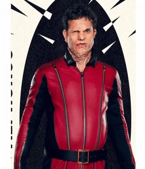 The Umbrella Academy Season 3 Jake Epstein Red and Black Jacket