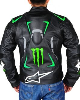 Men’s Alpinestars Monster Energy Motorcycle Leather Jacket