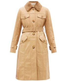 Dynasty Eliza Bennett Leather Coat