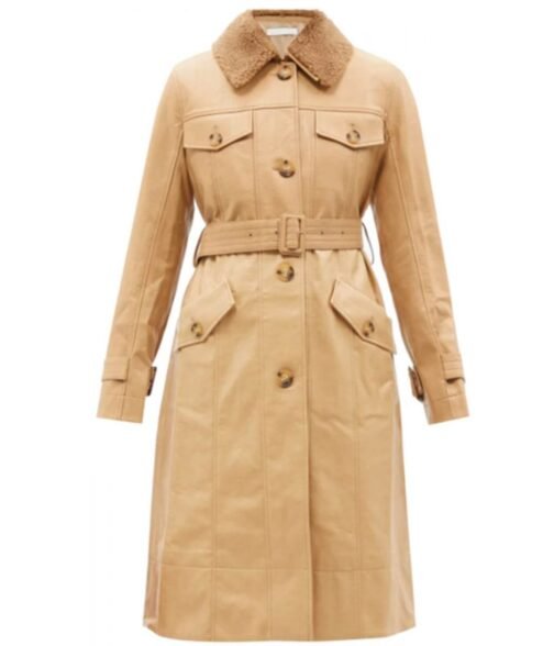 Dynasty Eliza Bennett Leather Coat