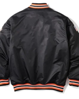 American Flag San Francisco Giants Black Bomber Jacket