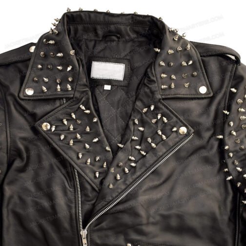 Andy Biersack American Satan Spiked Leather Jacket - Image 4