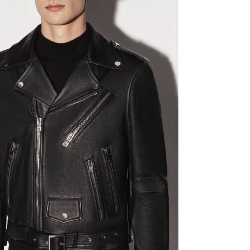 Amiri Biker Leather Jacket - Image 6