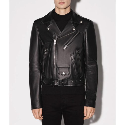 Amiri Biker Leather Jacket - Image 2