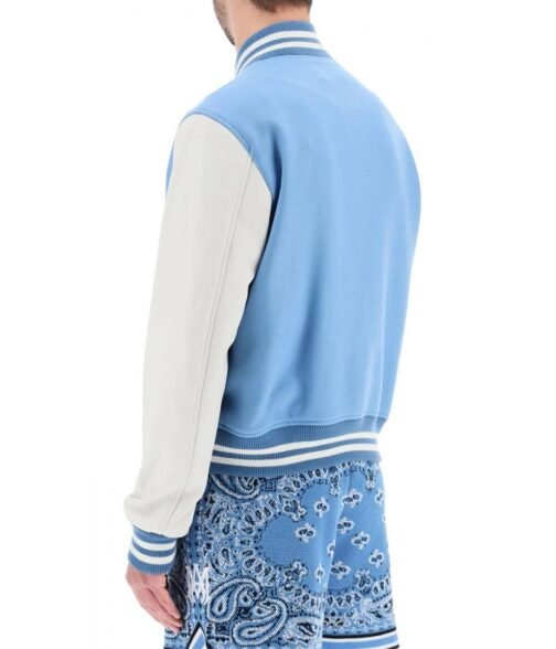 Amiri Blue and White Letterman Jacket - Image 2