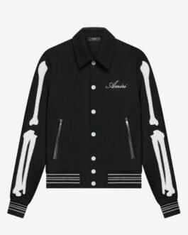 Amiri Bones Letterman Wool Jacket