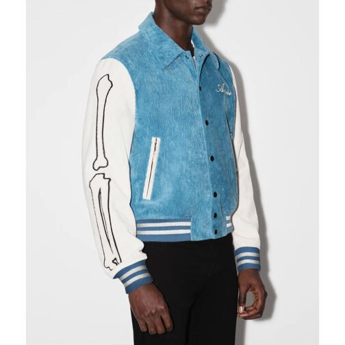 Bones Amiri Corduroy Varsity Jacket - Image 8