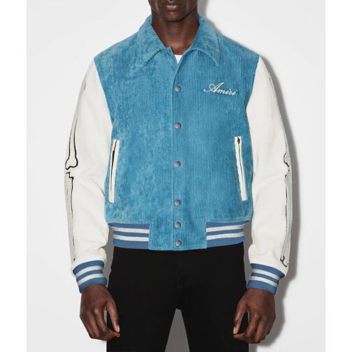 Bones Amiri Corduroy Varsity Jacket - Image 6