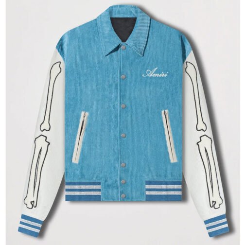 Bones Amiri Corduroy Varsity Jacket - Image 2