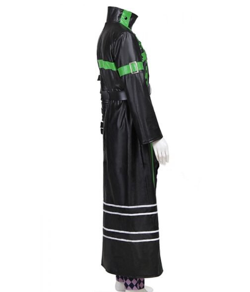 Kent Amnesia Buckle Black Leather Coat - Image 5
