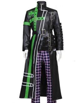 Kent Amnesia Buckle Black Leather Coat