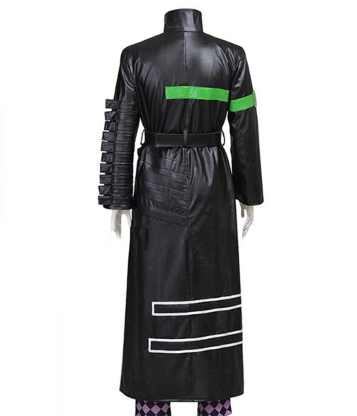 Kent Amnesia Buckle Black Leather Coat - Image 3