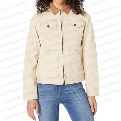 Amber Marshall Heartland Season 16 Beige Cotton Jacket