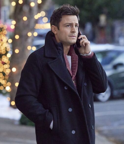 Tyler Hynes An Unexpected Christmas Wool Peacoat - Image 2