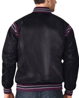 Anaheim Ducks Enforcer Black Satin Jacket