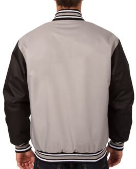 Anaheim Ducks Front Hit Poly Twill Gray/Black Jacket
