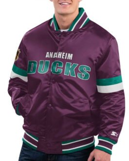 Home Game Anaheim Ducks Purple Jacket