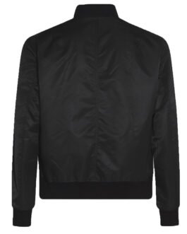 Black Anaheim Ducks Nylon Bomber Lightweight Full-Zip Jacket