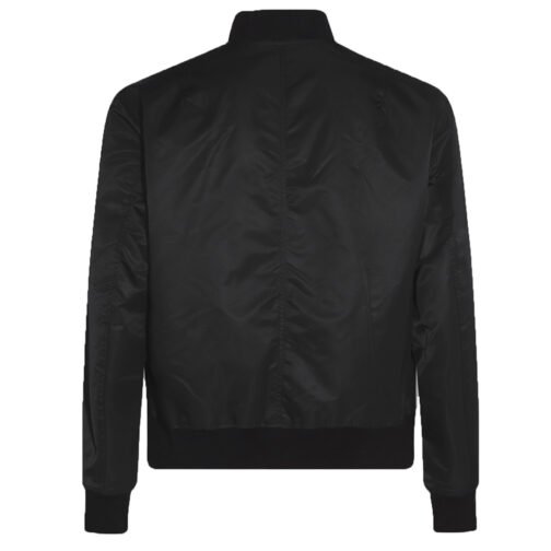 Black Anaheim Ducks Nylon Bomber Lightweight Full-Zip Jacket - Image 2