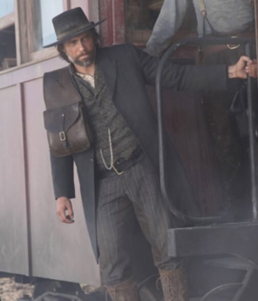 Anson Mount Hell on Wheels Black Wool Coat - Image 7
