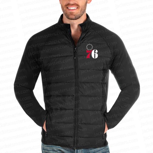Philadelphia 76ers Antigua Altitude Navy Jacket - Image 5