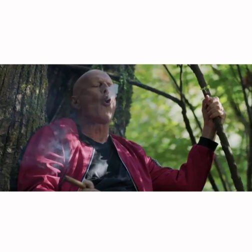 Bruce Willis Apex Bomber Red Jacket - Image 11