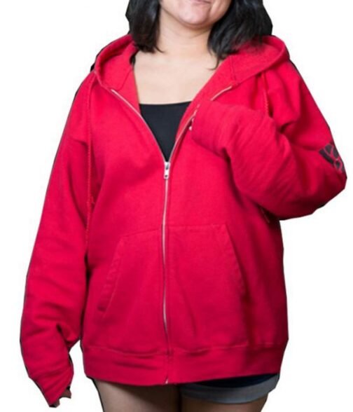 Aaron Lycan Aphmau Fleece Red Hoodie - Image 3
