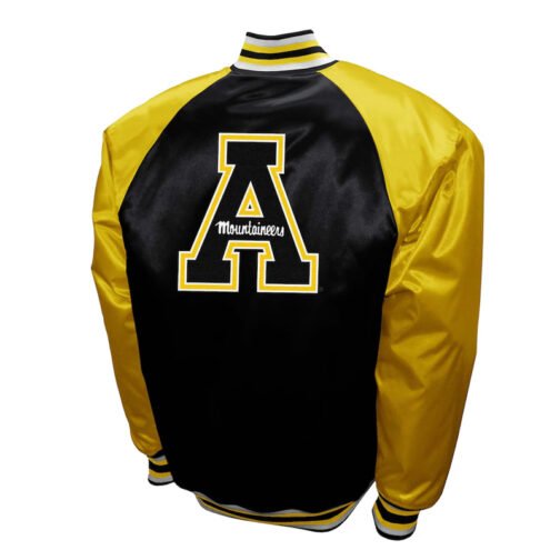 Appalachian State Mountaineers The Game Black Satin Jacket - Image 2