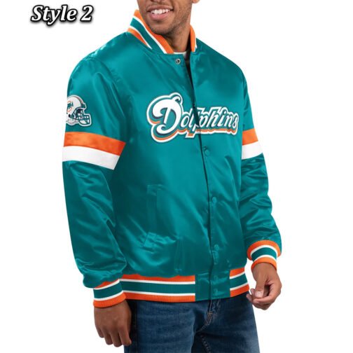 Home Game Miami Dolphins Aqua Jacket - Image 2
