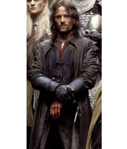 Aragorn The Lord of the Rings Leather Duster - Image 6