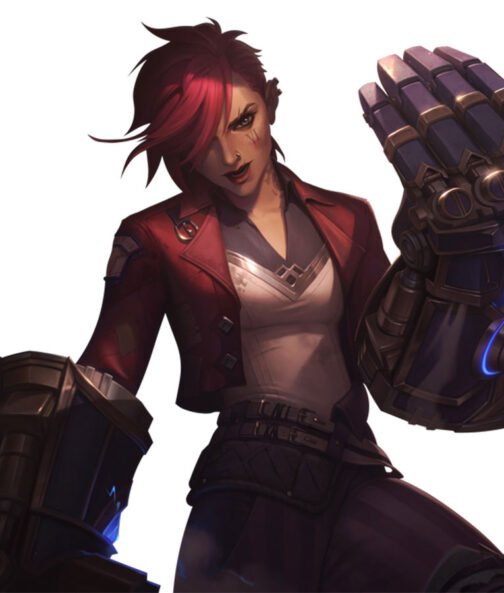 Red Arcane VI Leather Jacket - Image 2