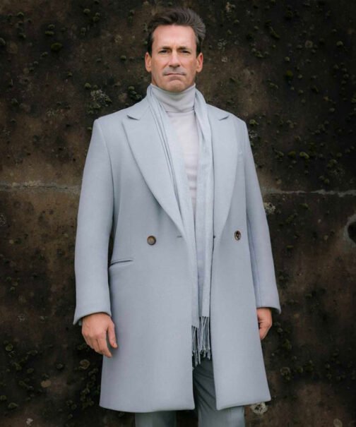 Archangel Gabriel Good Omens Grey Wool Coat - Image 2