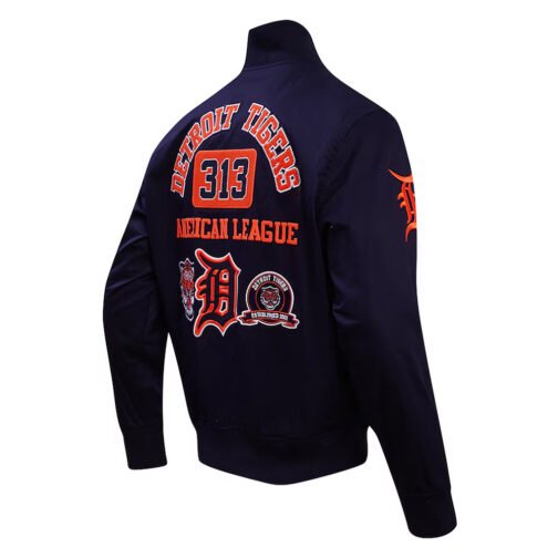 Detroit Tigers Area Code Navy Jacket - Image 4