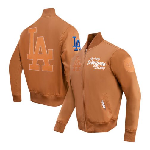 LA Dodgers Area Code Brown Jacket - Image 5
