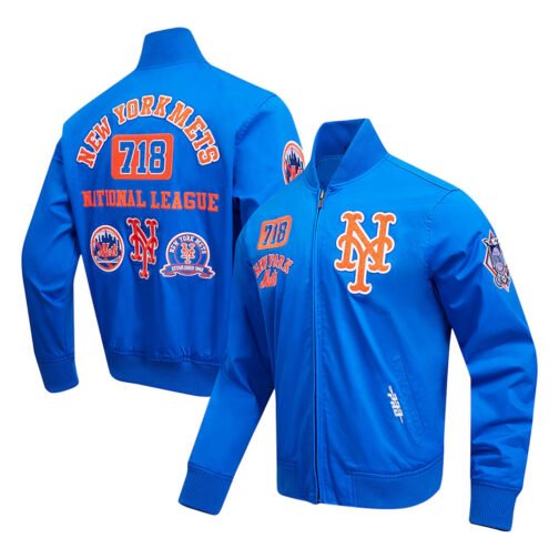 New York Mets Area Code Royal Jacket - Image 5