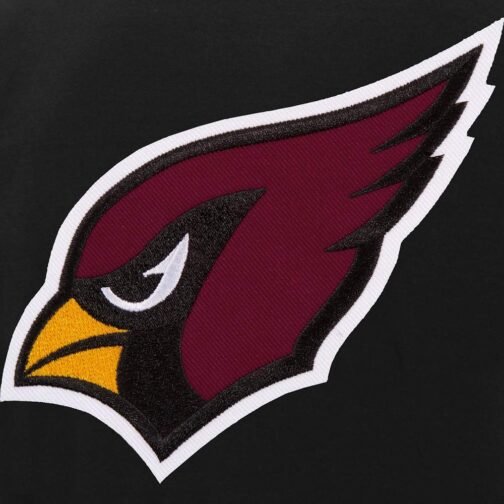 Arizona Cardinals Varsity Black and White Jacket - Image 3