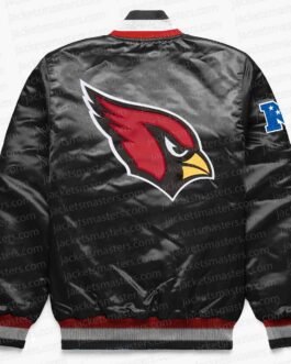 Arizona Cardinals Exclusive Black Satin Jacket