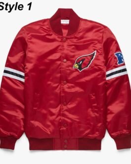 Starter Arizona Cardinals Red/Black Satin Jacket