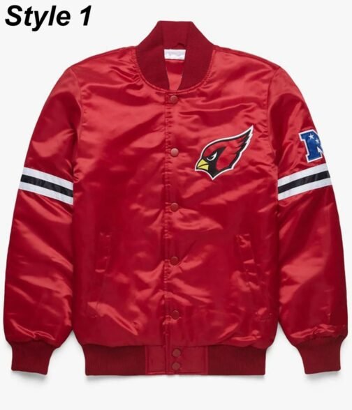 Starter Arizona Cardinals Red/Black Satin Jacket