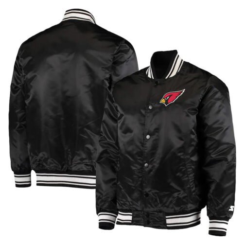 Black Arizona Cardinals Locker Room Jacket - Image 3