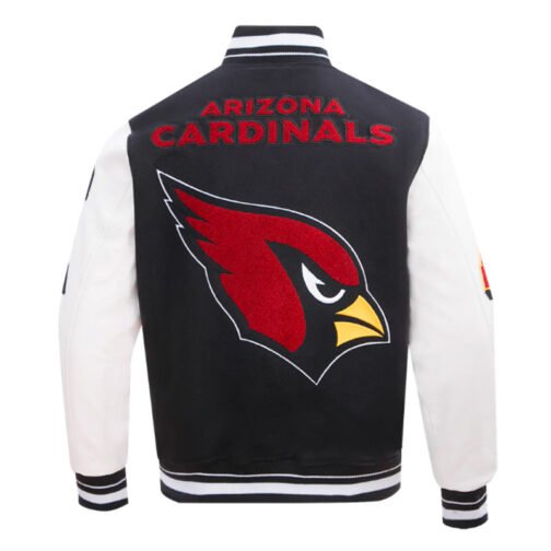 Arizona Cardinals Mashup Rib Varsity Wool/Leather Jacket - Image 2