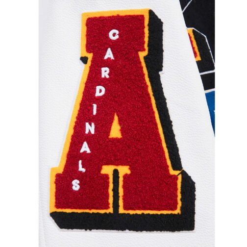 Arizona Cardinals Mashup Rib Varsity Wool/Leather Jacket - Image 6