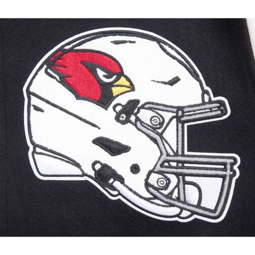 Arizona Cardinals Mashup Rib Varsity Wool/Leather Jacket - Image 8
