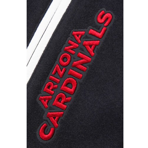 Arizona Cardinals Mashup Rib Varsity Wool/Leather Jacket - Image 10