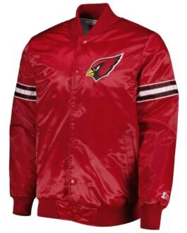 Pick and Roll Arizona Cardinals Red Satin Jacket