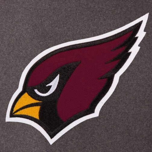 Arizona Cardinals Varsity Charcoal and Black Jacket - Image 2