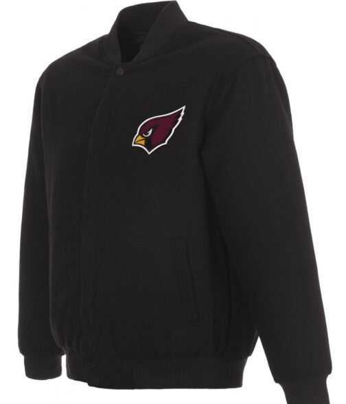 Varsity Arizona Cardinals Black Wool Jacket